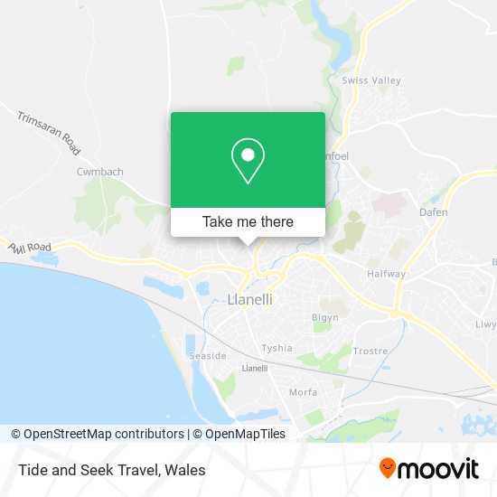 Tide and Seek Travel map