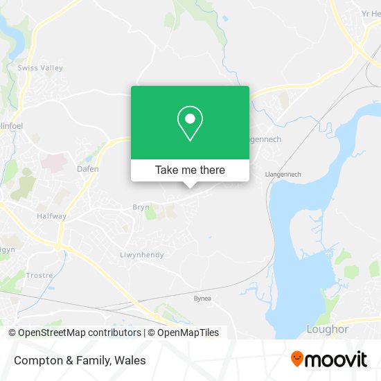 Compton & Family map