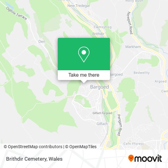 Brithdir Cemetery map