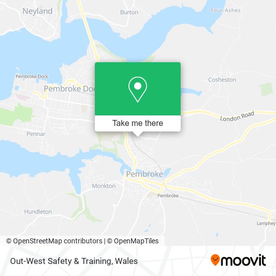 Out-West Safety & Training map