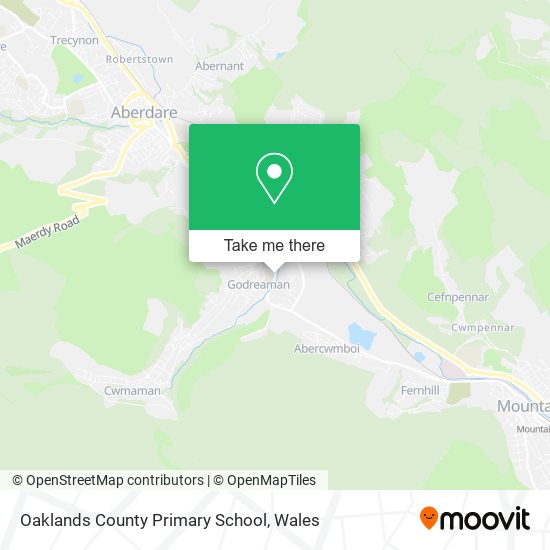 Oaklands County Primary School map