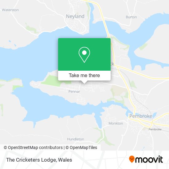 The Cricketers Lodge map