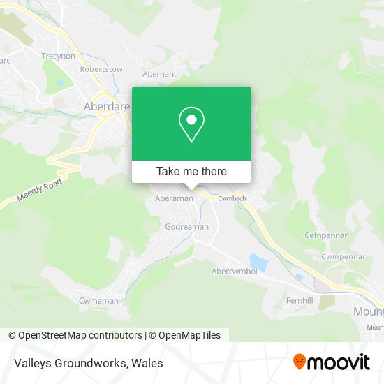 Valleys Groundworks map