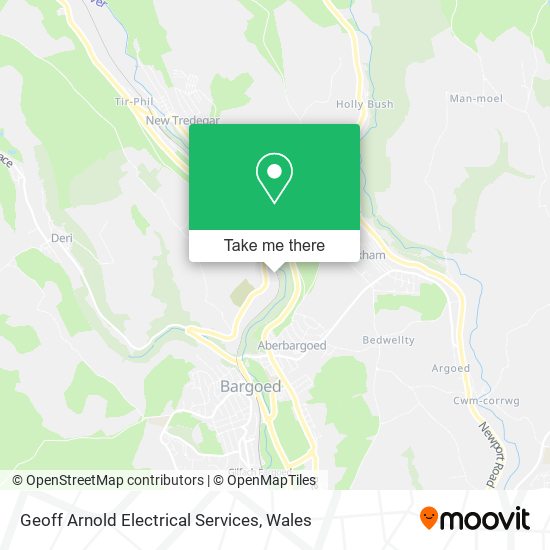 Geoff Arnold Electrical Services map