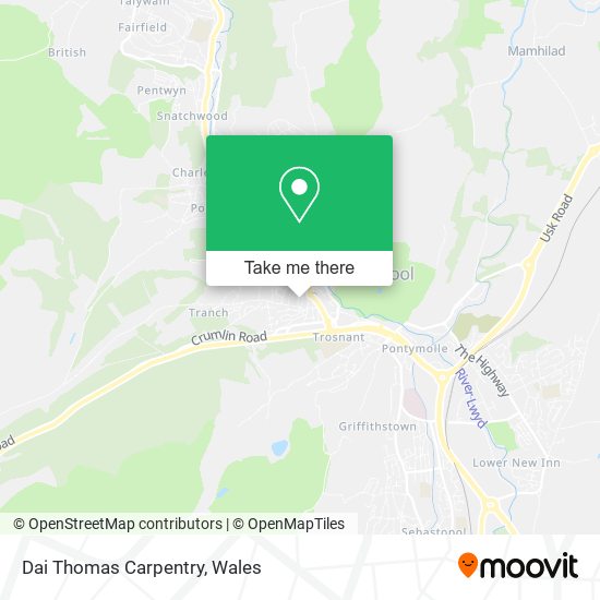 Dai Thomas Carpentry map