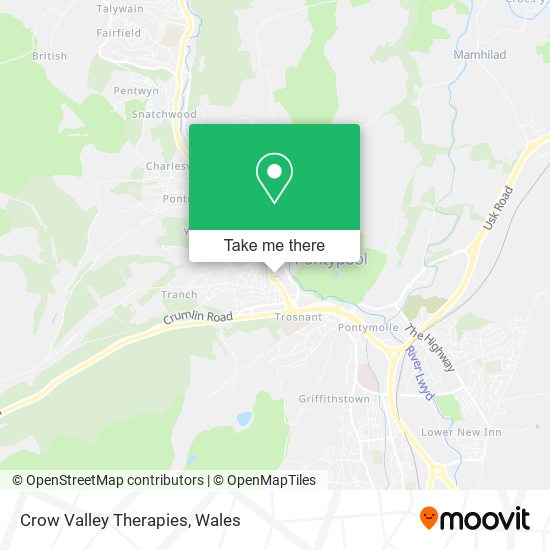 Crow Valley Therapies map