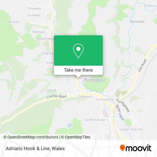 Adrian's Hook & Line map
