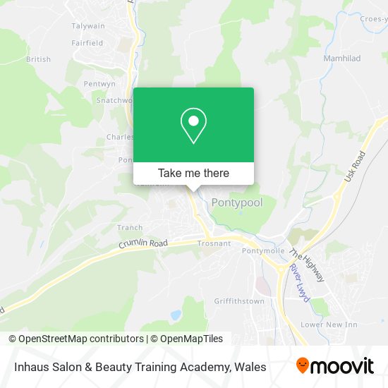 Inhaus Salon & Beauty Training Academy map