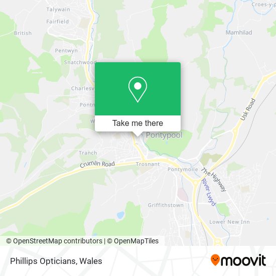 Phillips Opticians map