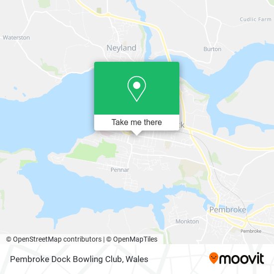 Pembroke Dock Bowling Club map