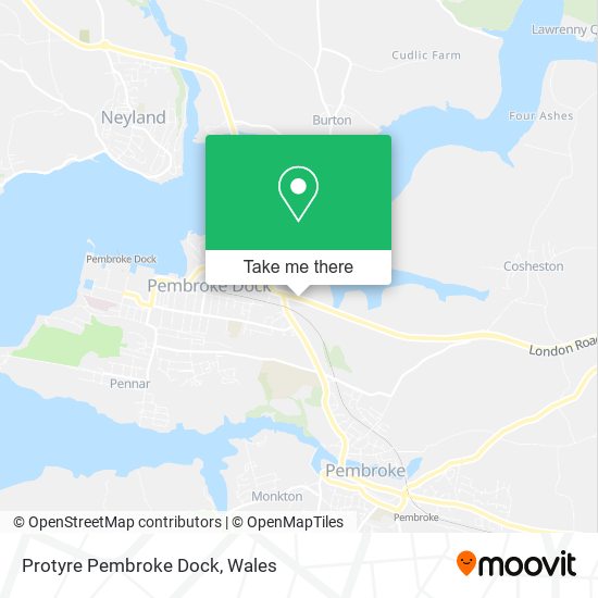 Protyre Pembroke Dock map