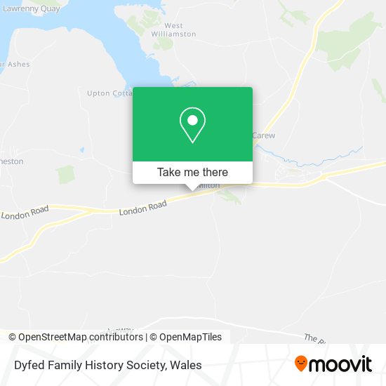 Dyfed Family History Society map