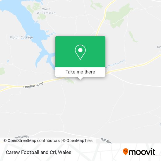 Carew Football and Cri map