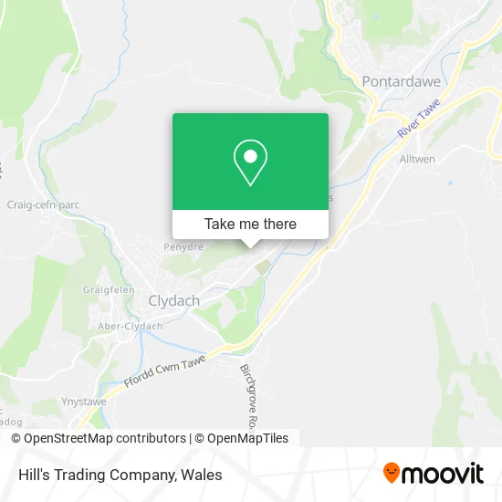Hill's Trading Company map