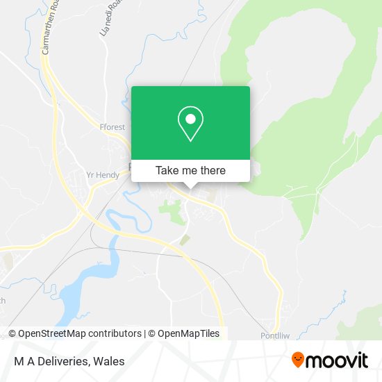 M A Deliveries map