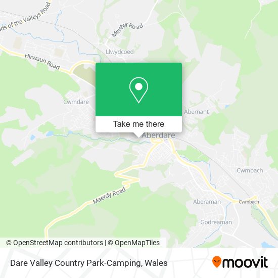Dare Valley Country Park-Camping map