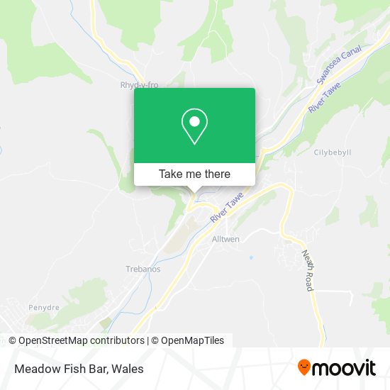 Meadow Fish Bar map