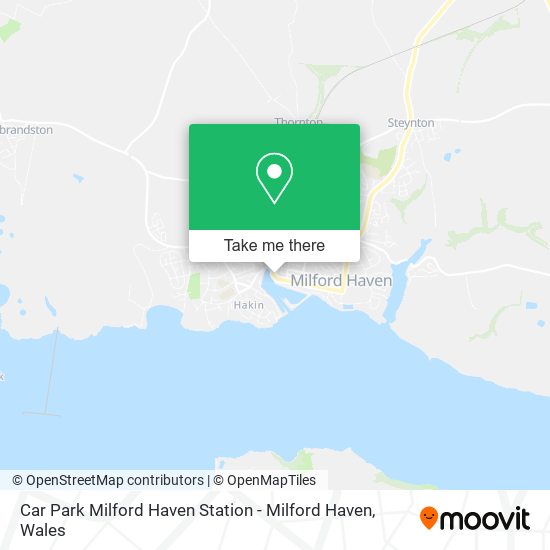 Car Park Milford Haven Station - Milford Haven map