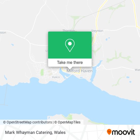 Mark Whayman Catering map