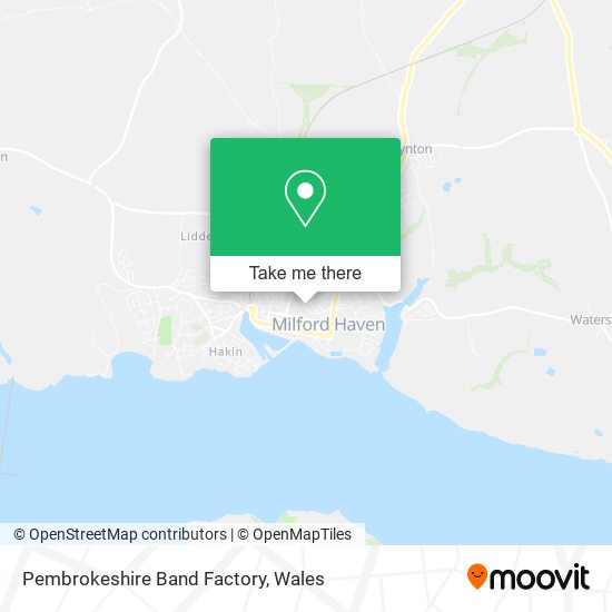 Pembrokeshire Band Factory map