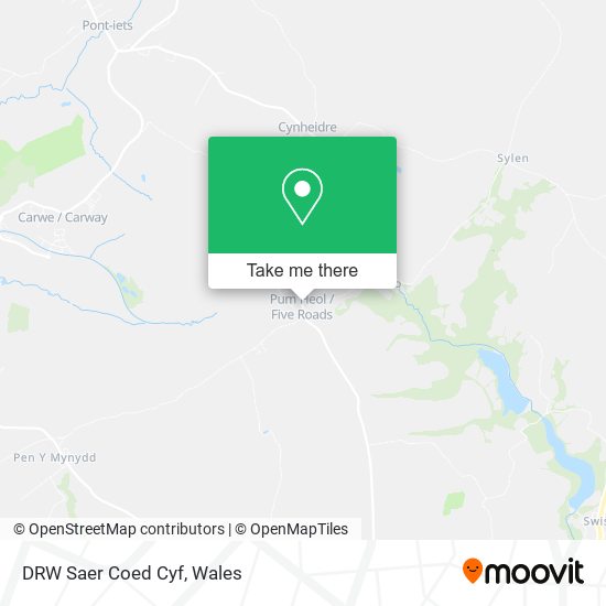 DRW Saer Coed Cyf map