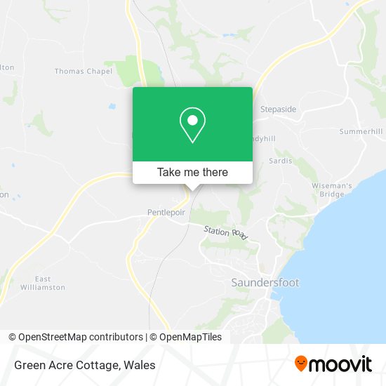 Green Acre Cottage map