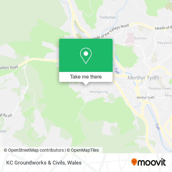 KC Groundworks & Civils map