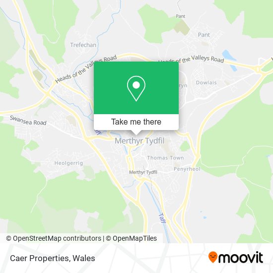 Caer Properties map