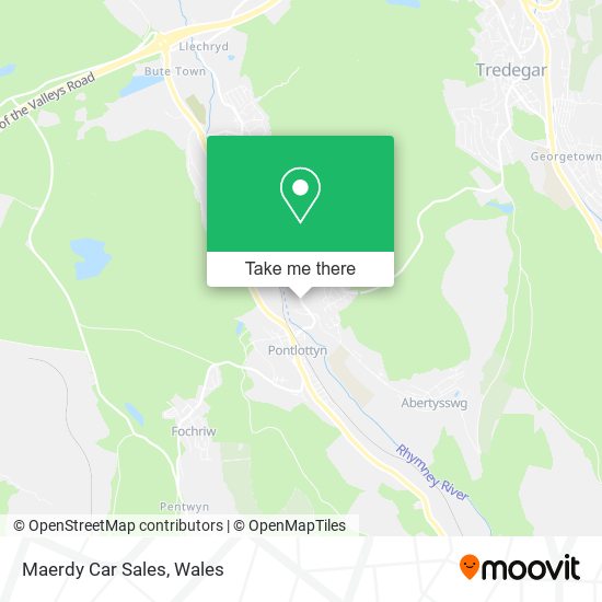 Maerdy Car Sales map