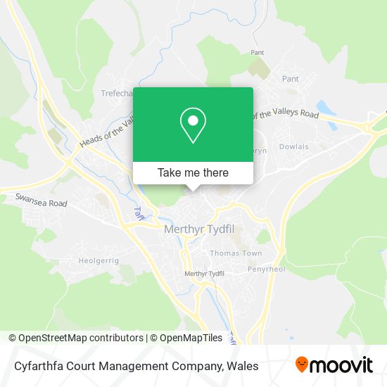 Cyfarthfa Court Management Company map