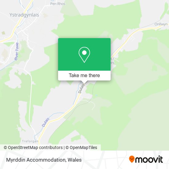 Myrddin Accommodation map