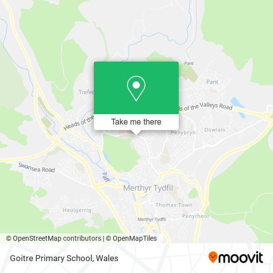 Goitre Primary School map