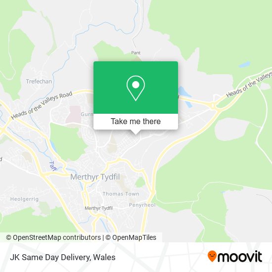 JK Same Day Delivery map
