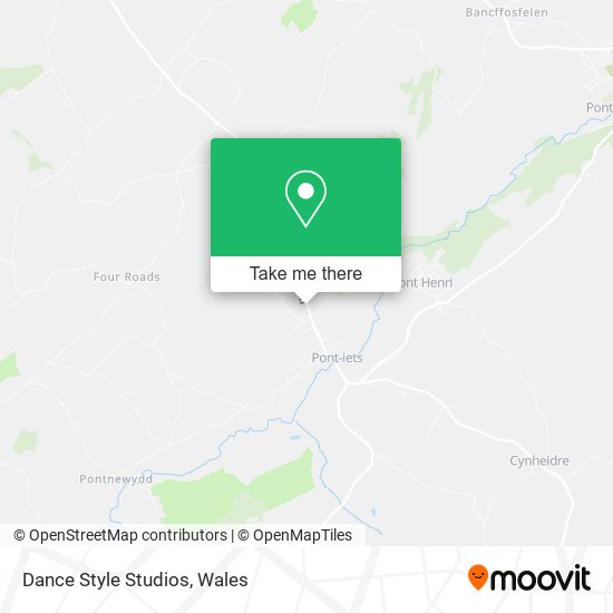 Dance Style Studios map