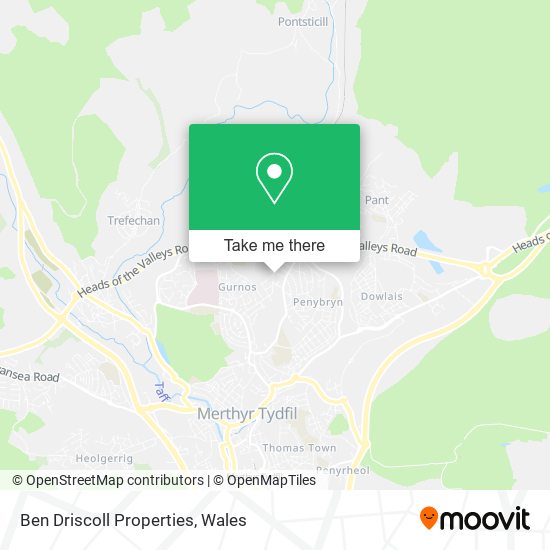 Ben Driscoll Properties map