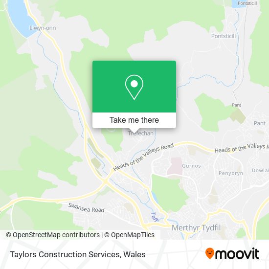 Taylors Construction Services map