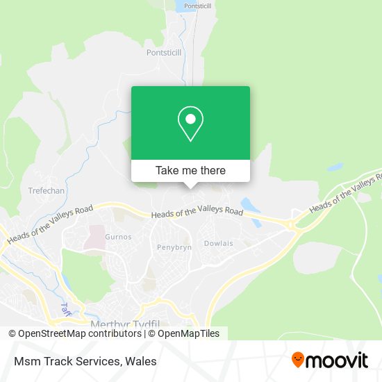 Msm Track Services map