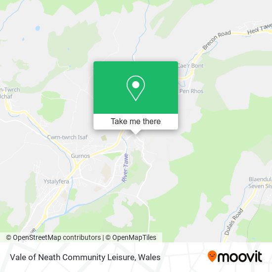 Vale of Neath Community Leisure map