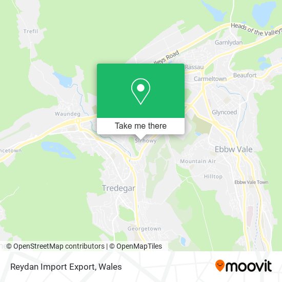 Reydan Import Export map