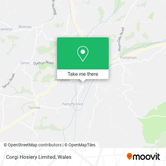 Corgi Hosiery Limited map