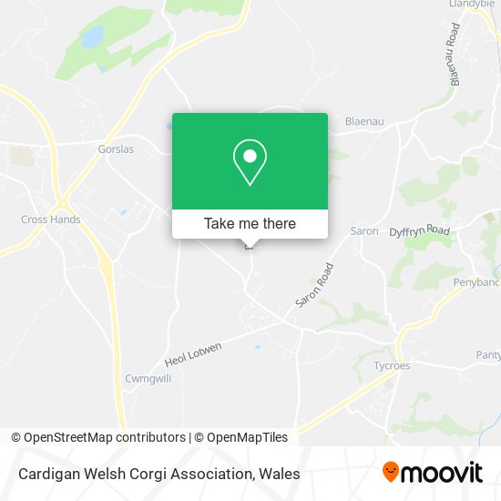 Cardigan Welsh Corgi Association map