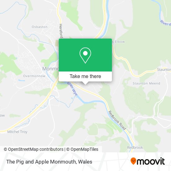 The Pig and Apple Monmouth map
