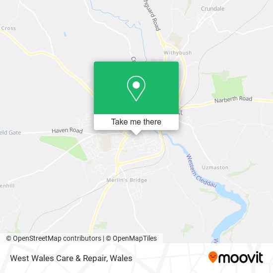 West Wales Care & Repair map