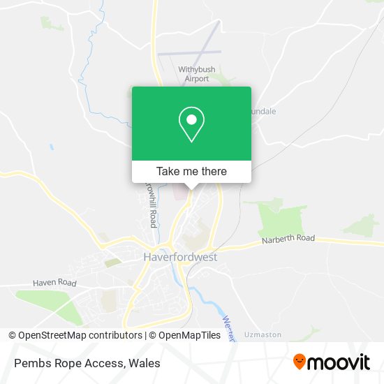 Pembs Rope Access map