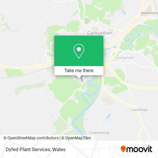 Dyfed Plant Services map