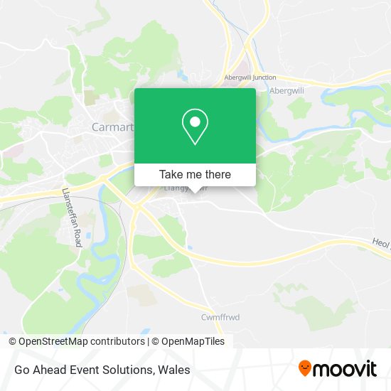Go Ahead Event Solutions map