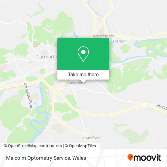Malcolm Optometry Service map