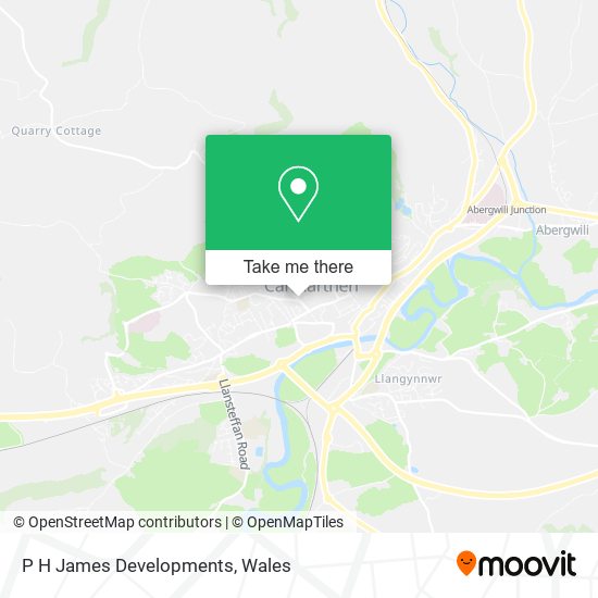 P H James Developments map