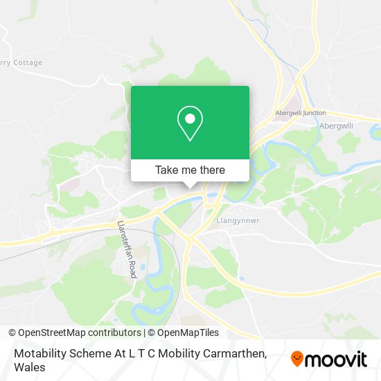 Motability Scheme At L T C Mobility Carmarthen map