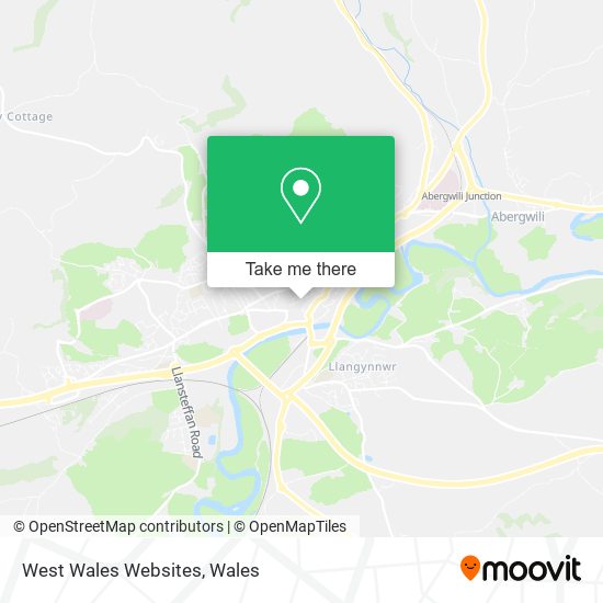 West Wales Websites map